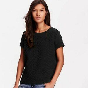 Old Navy Short Sleeve Quilted Crew